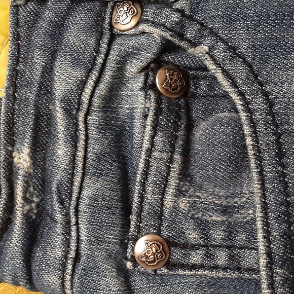 MACHINE NOUVELLE MODE SKIRT STRETCH 97% COTTON 3% SPANDEX Size 26 WOMENS Blue - Picture 4 of 9